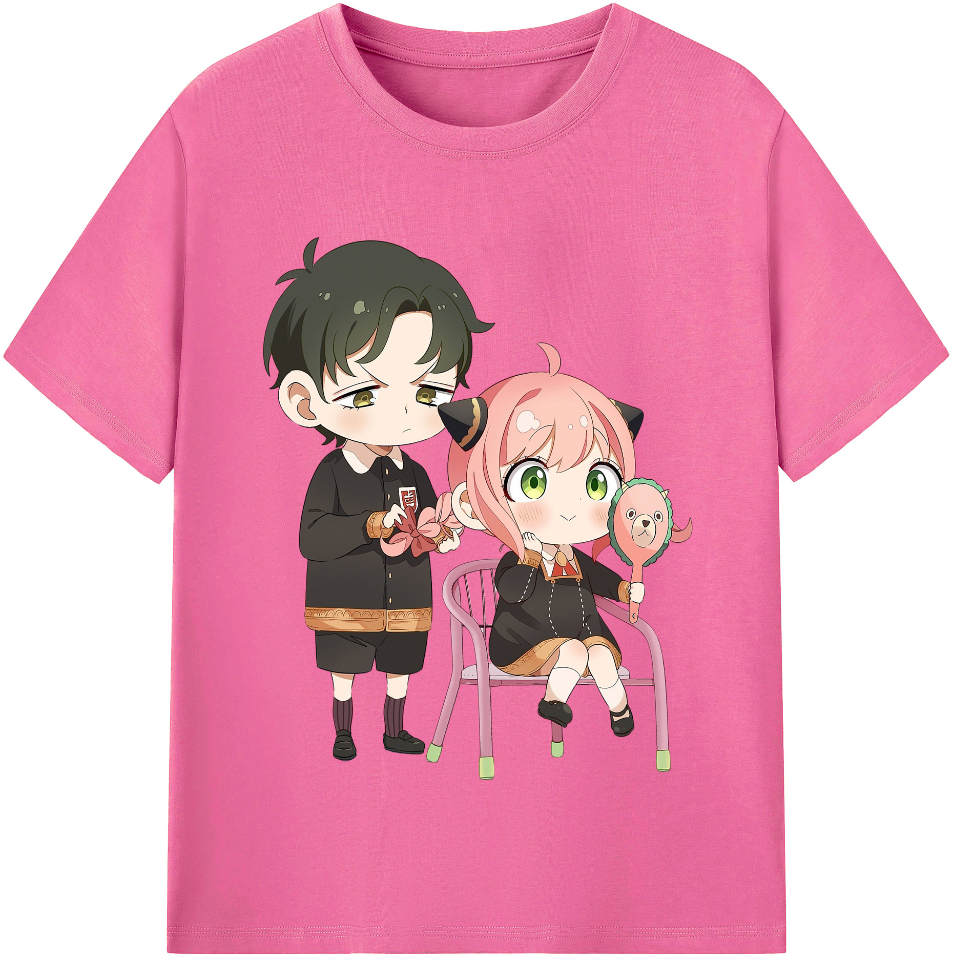 （画像用） SPY×FAMILY间谍家家酒 レディースカジュアルプリントTシャツ（綿100％）